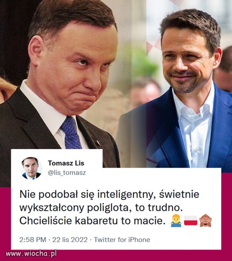 To nie jest mój prezydent to prezydent pisowego elektoratu.