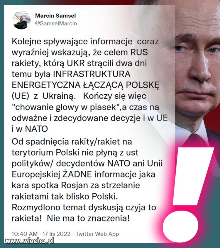 Jeżeli Rosjanie atakowali przygraniczną elektrownię i sieci przesyłowe prądu do Polski...
