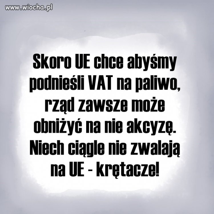 Szkoda, że w innych sprawach tak nie dostosowują się do zaleceń UE