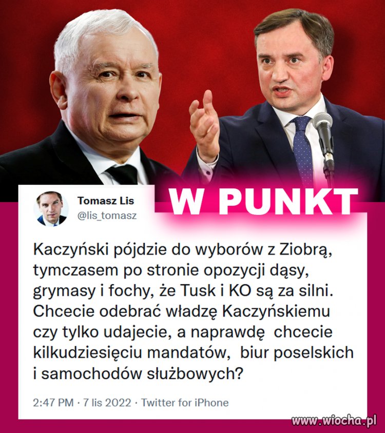 Chcecie odebrać władzę Kaczyńskiemu, czy tylko udajecie?