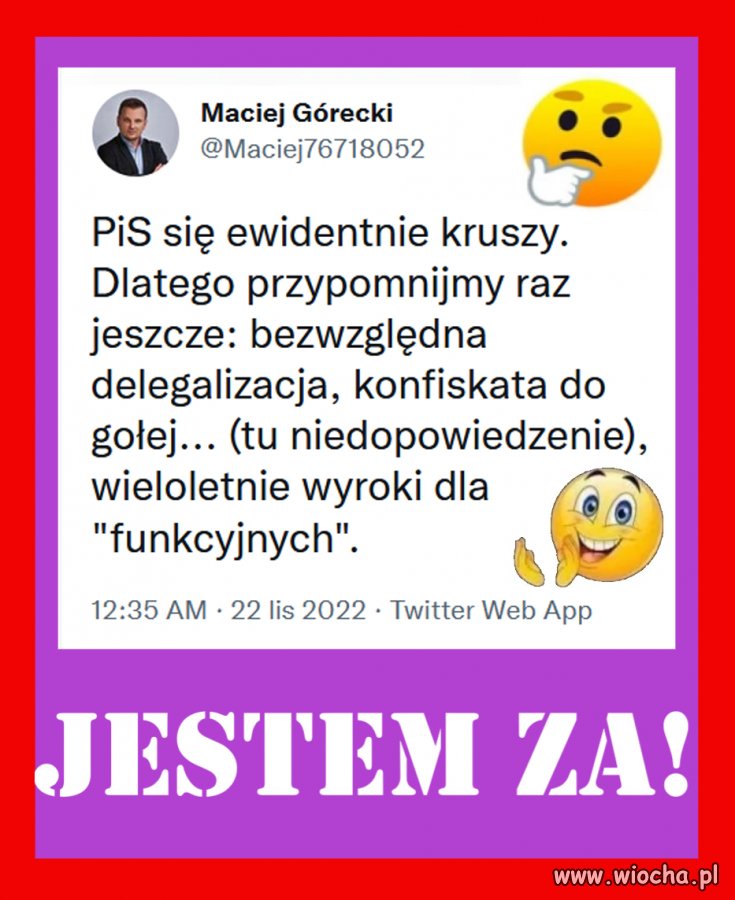 Tak, to jedyny możliwy scenariusz!