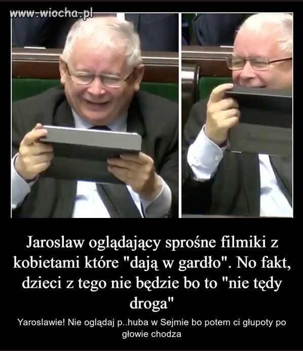 Prezes ogladał film  