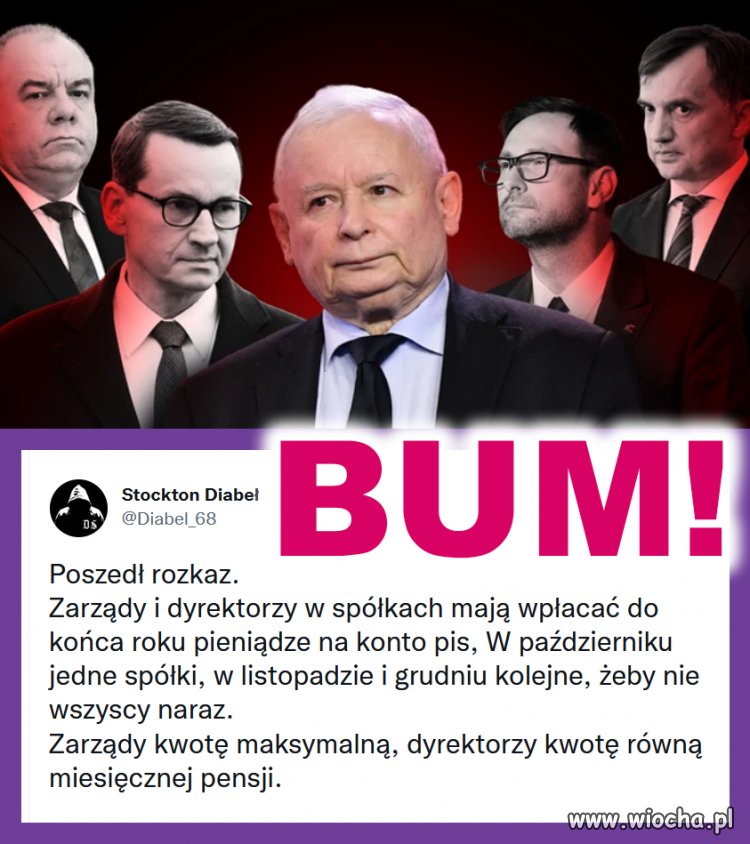 Poszła dyspozycja, że zarządy i kluczowi dyrektorzy w spółkach mają