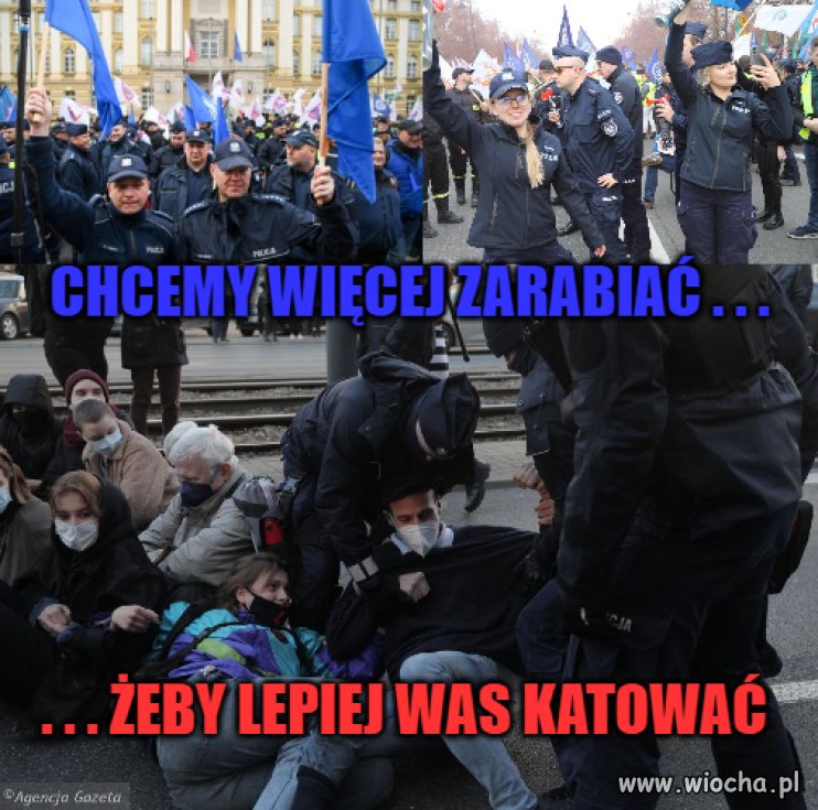Chcemy godnie zarabiać żeby godnie katować !