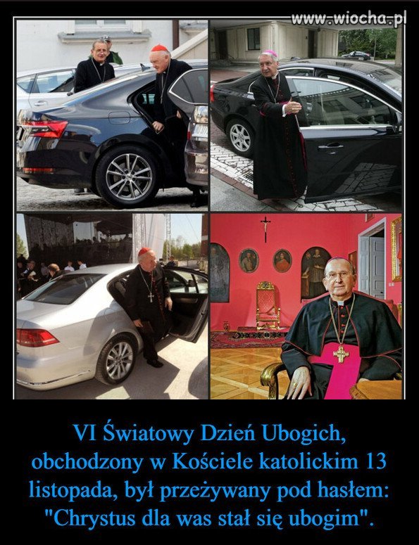 Pewnie modlili się o własne ubóstwo...