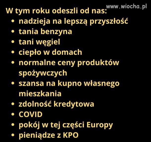 Kiepski ten rok