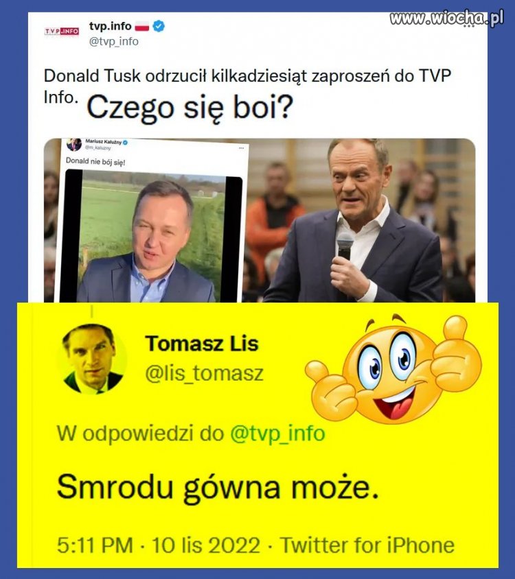 Lis zaorał tvp info