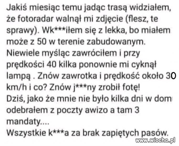 Miał pecha