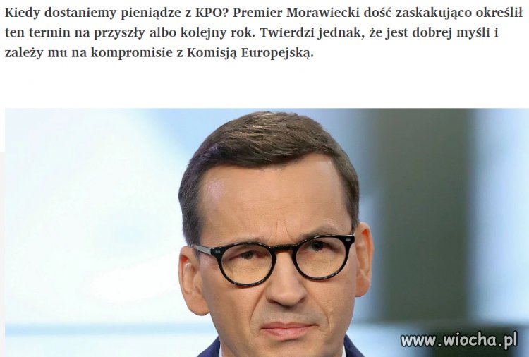 Ktoś liczył obietnice o otrzymaniu KPO?