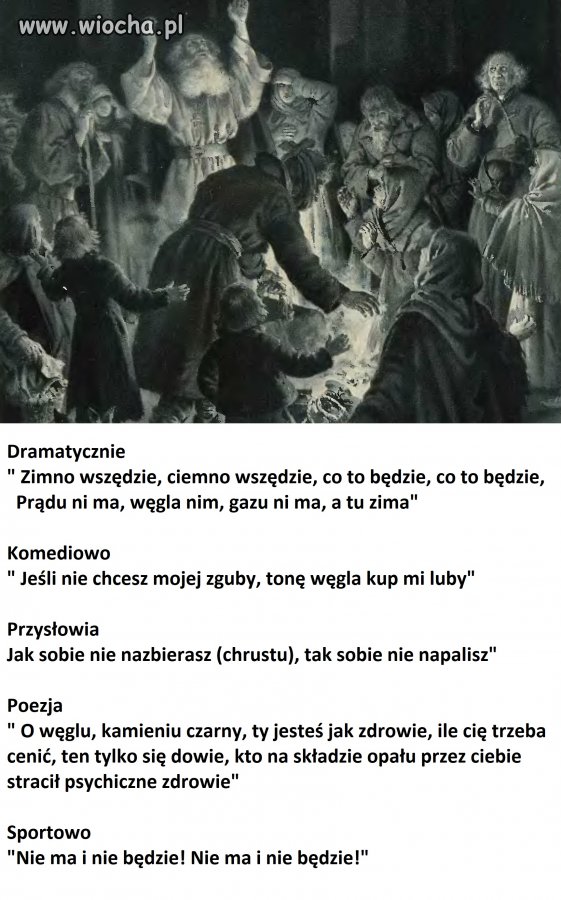 Przysłowia są mądrością narodów- O węglu