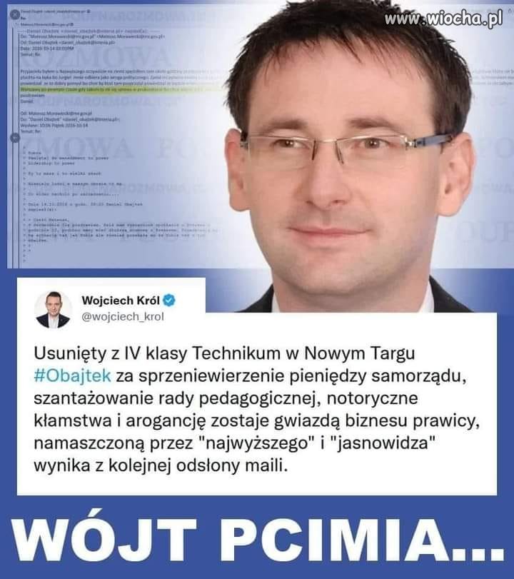Prezes też był usunięty w klasie maturalnej. Maturę zdał tylko dzięki koneksjom mamusi.