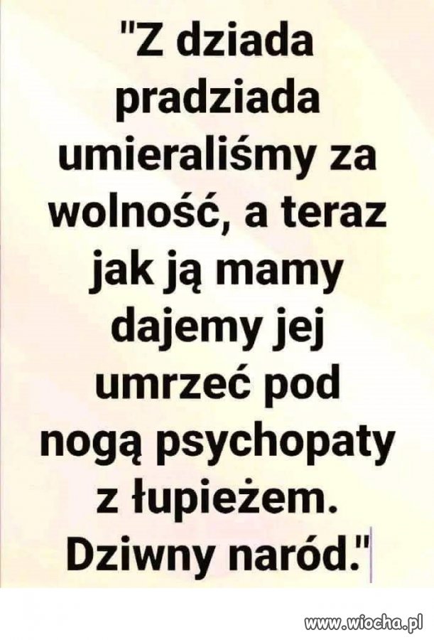 Co się dzieje z tym narodem