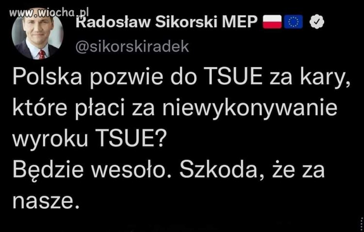 To tylko na potrzeby swoich wyborców ,podobnie jak reperację i całą resztę