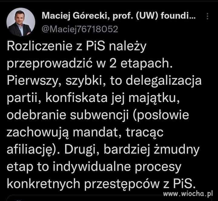 Przecież cała ta partia ma brudne ręce i nieczyste