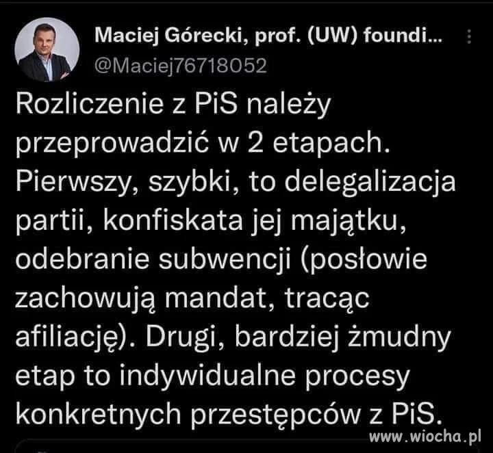 Przecież cała ta partia ma brudne ręce i nieczyste