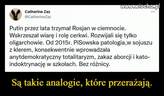 Kaczynski konsekwentnie realizuje polityke Putina!
