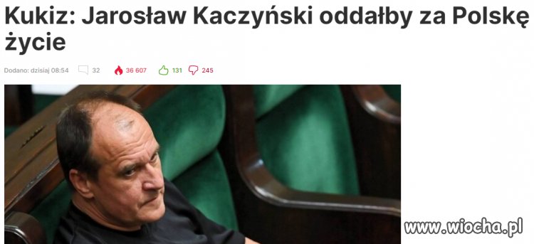 Czyje życie by oddał? bo na pewno nie swoje