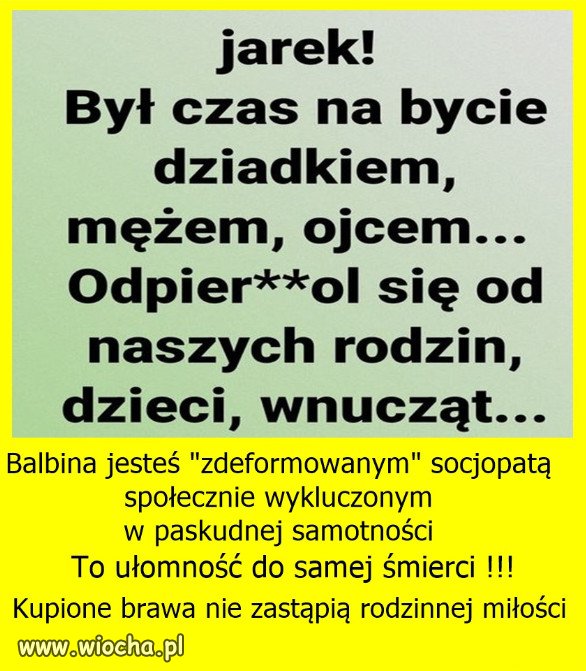 Niczego dobrego tronowi nie życzę.