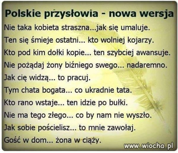 Polskie przysłowia wersja poprawiona