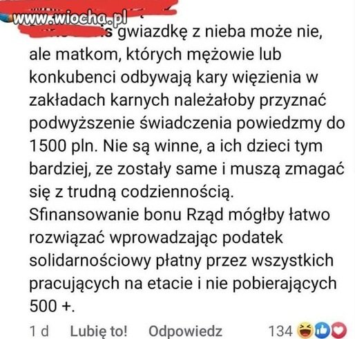 Racja! Nie inni dają! Co dzieci nie sa winne że...