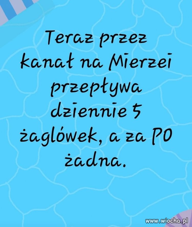 Kanał przez Mierzeje finansowali podatnicy podobnie jak kanał im. Marty de domo Kaczynianki, która niepokalana wielokrotnie poczęła  