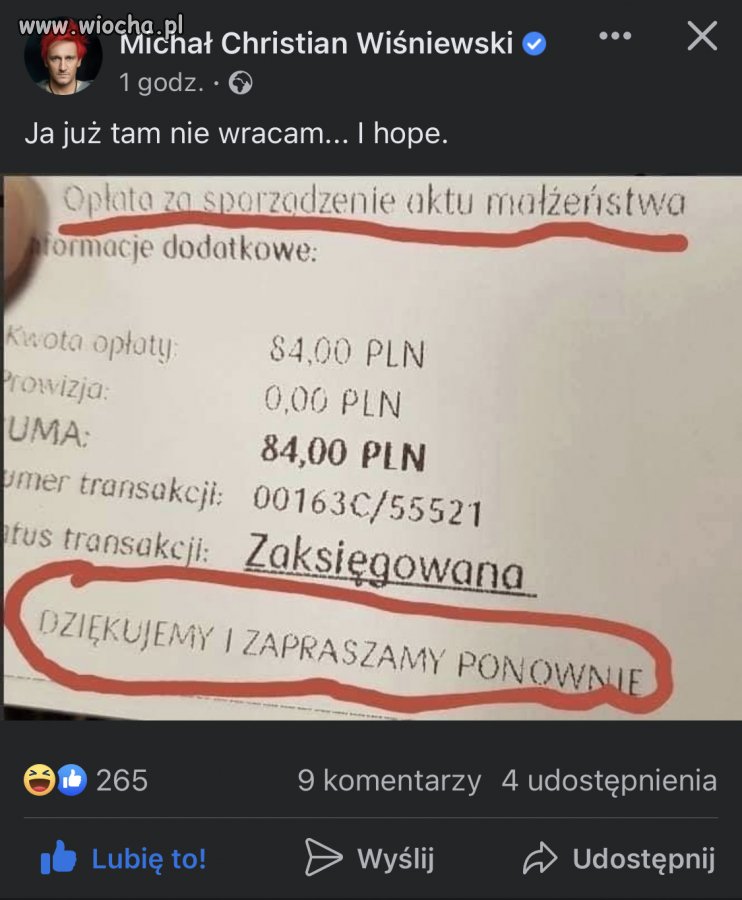 To śmieszek z niego
