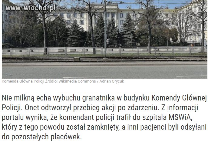 Z powodu lekkich obrażeń zamknięto szpital