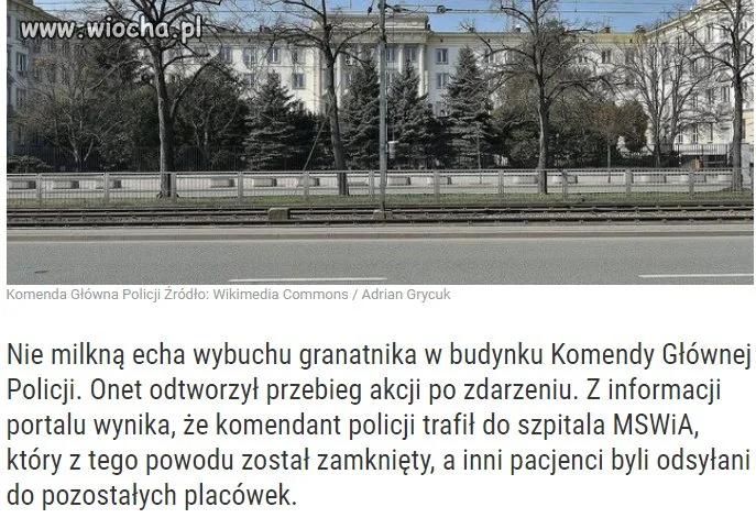 Z powodu lekkich obrażeń zamknięto szpital