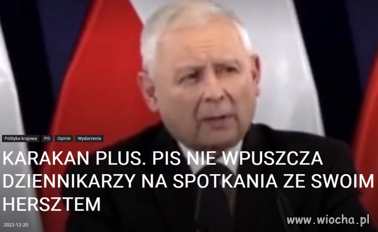 Kaczyński ucieka przed mediami.