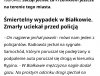 Zmarły uciekał