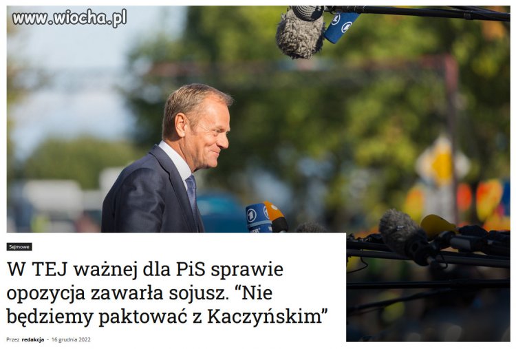 Nie będziemy paktować z Jarosławem Kaczyńskim.