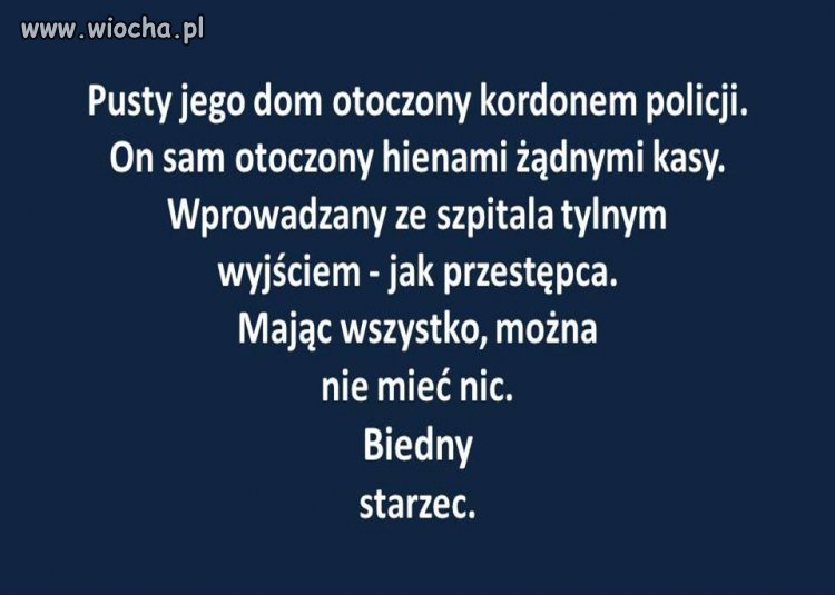 Boi się biedak wszystkiego
