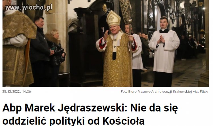 Zapomniał chyba o zapisie w konkordacie