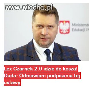 A kiedy będzie lex czarnek 3.0? 