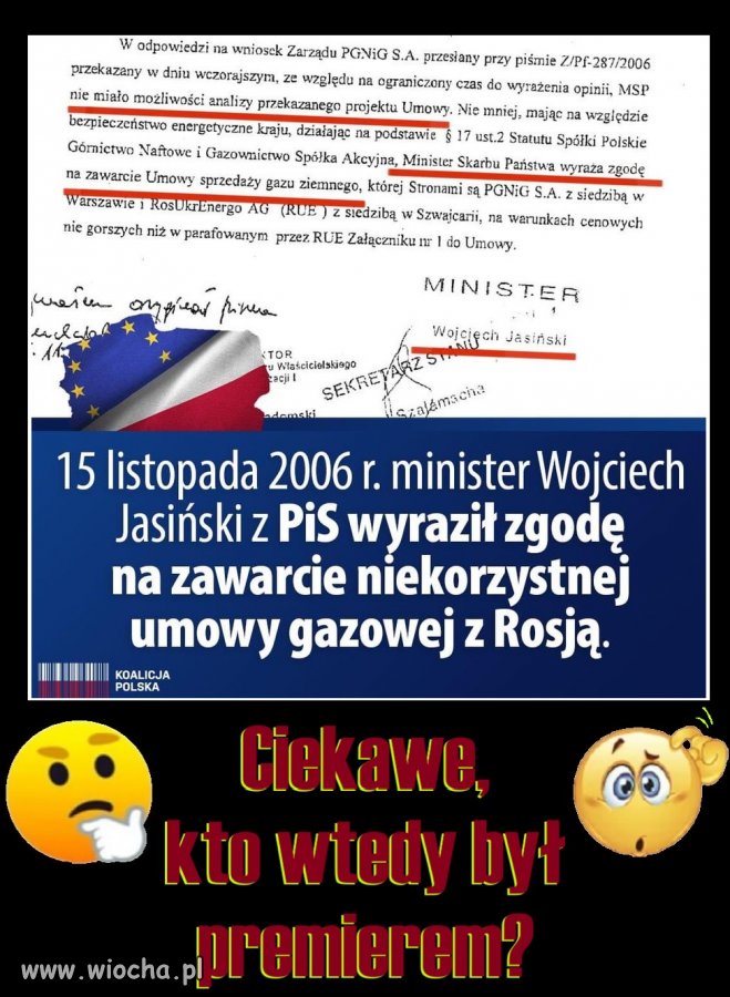 Jak myślicie… kto wtedy był premierem?