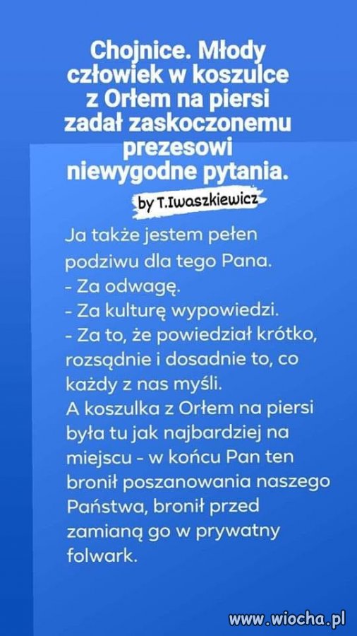 Kaczor musiał się wściekać