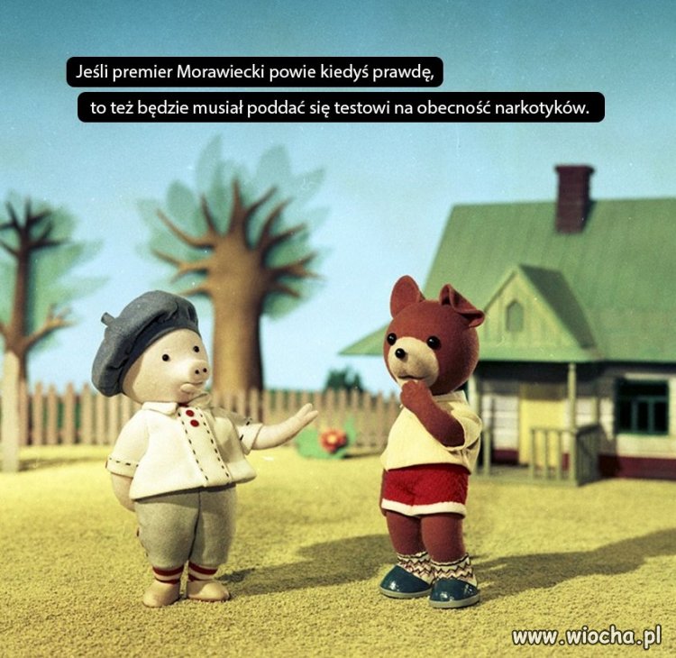 Morawiecki i testy 