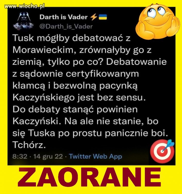 Na taką debatę nie może pojechać