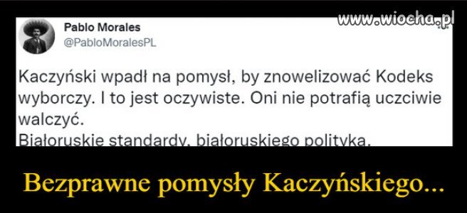 PiS nie ma szans na zwyciestwo w uczciwych wyborach...