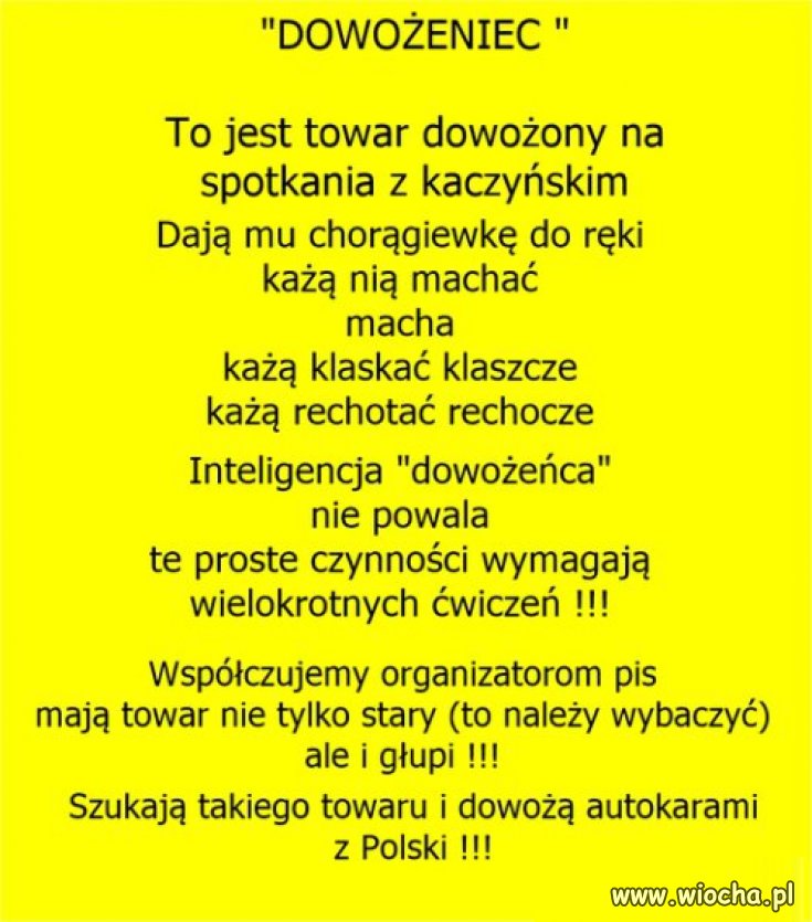''Dowożeniec''