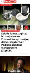 Ksiądz omijał sedes ,zostawił żonę i dzieci...