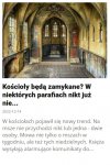 Nikt już nie przychodzi na mszę...