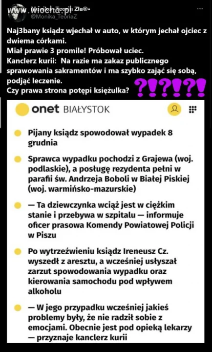 Czy prawa strona potępi księżulka?