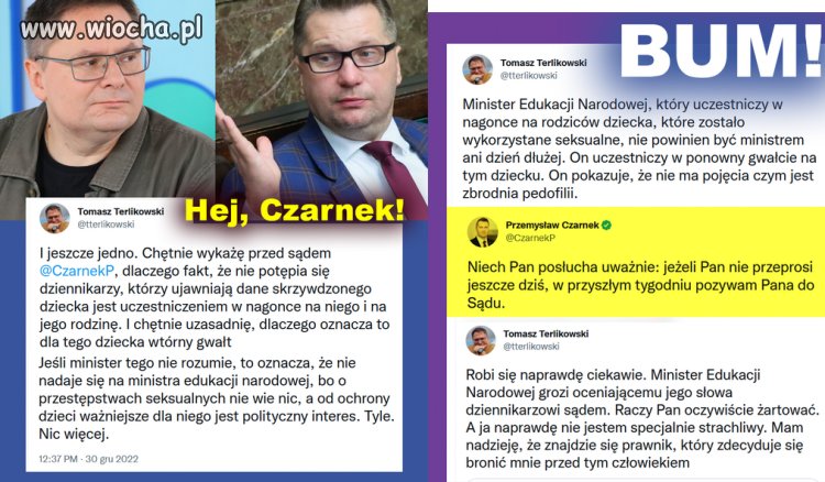 Się chłopaki pokłócili