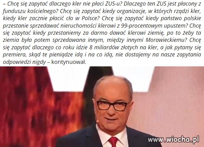 No to można już się szykować na wycie kleru
