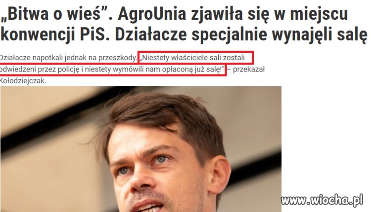 To już wynajmowanie sali jest zakazane?