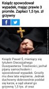 " wyrok" dla pijanego klechy