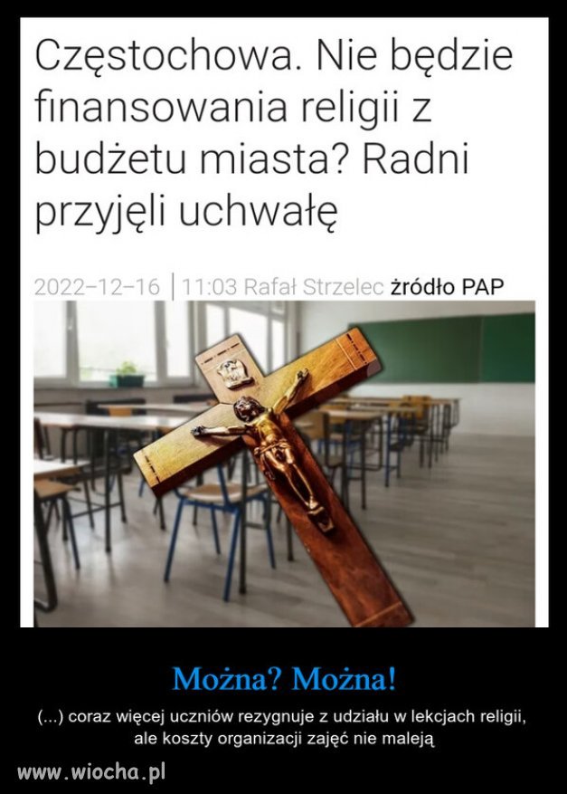 Zaczęło się od Częstochowy, za nimi pojdę inni...