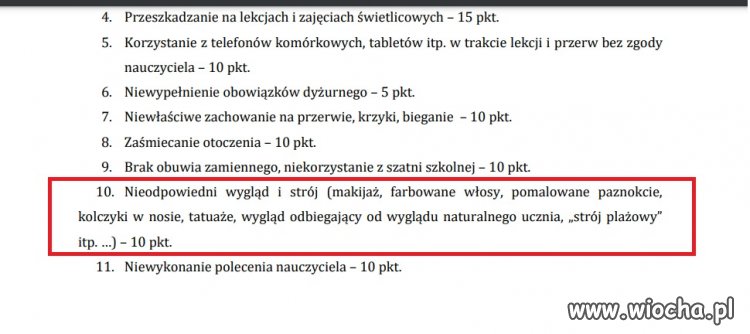 Naturalny uczeń wg. szablonu Czarnka