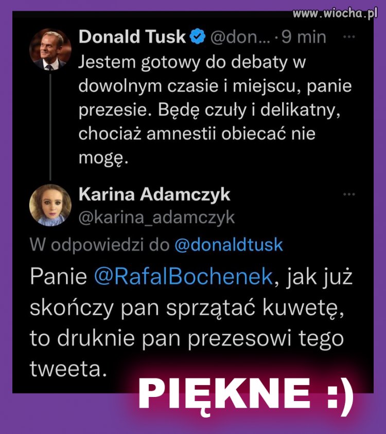Nie wierzę że do debaty takiej dojdzie ... Jarek